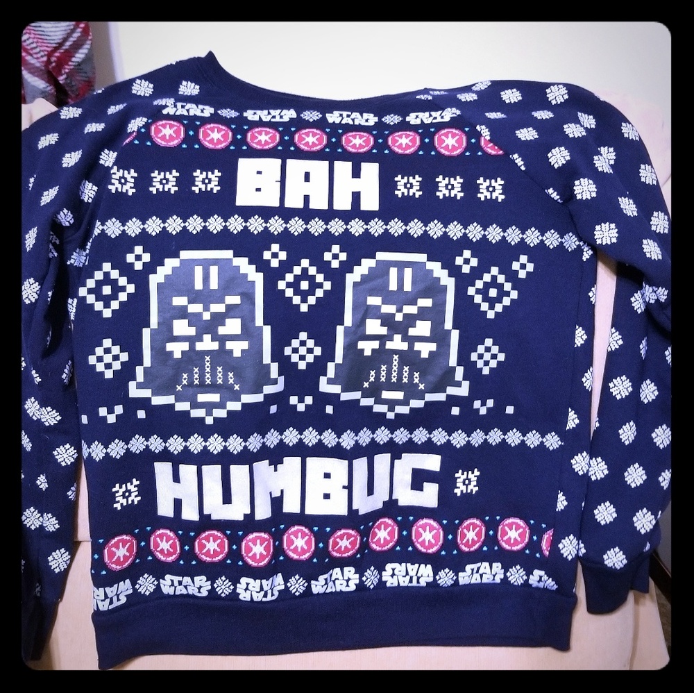 Navy Starwars Christmas sweater